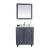 Laviva Odyssey, 30, Maple Grey Cabinet & White Quartz Counter 313613-30G-WQ